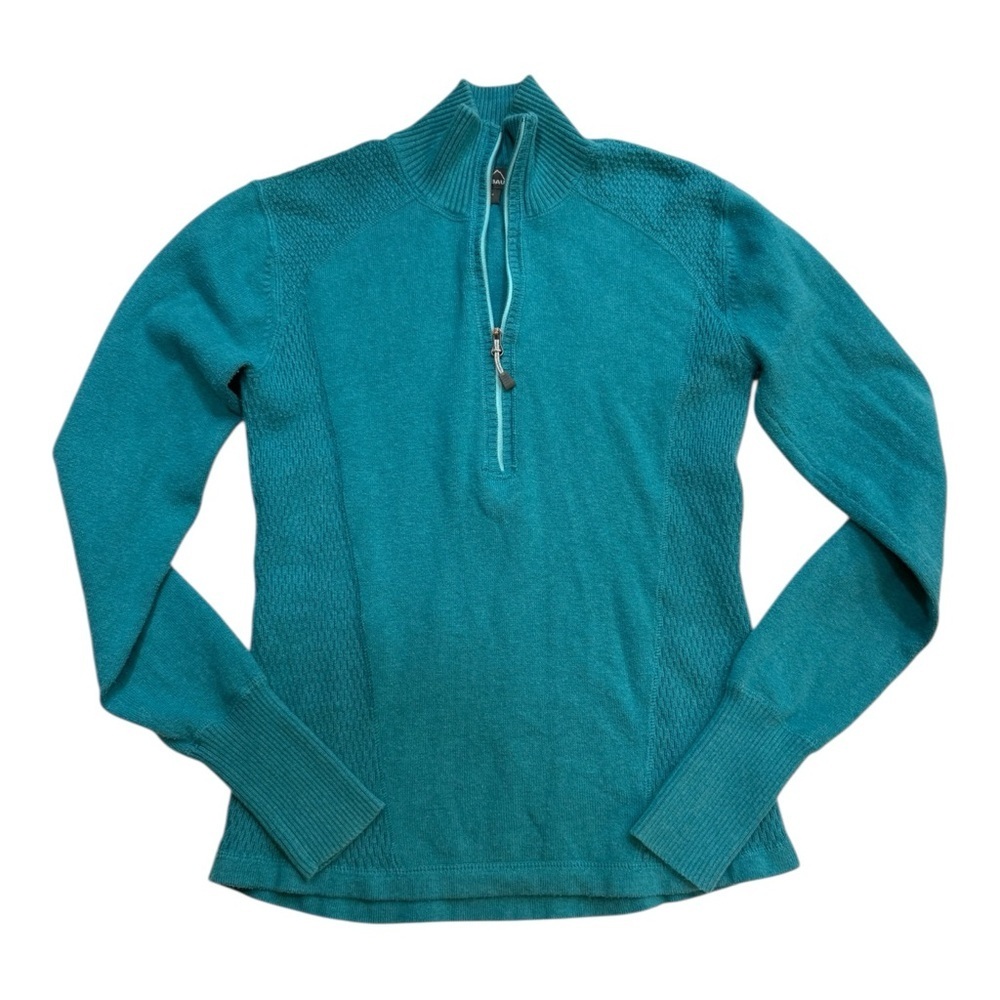 Eddie Bauer Quarter Zip Mock Neck Sweater Size S